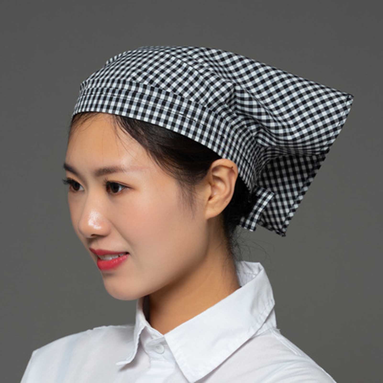 Bandana Cotton - Baumwoll-Kopftuch Dreieckiges Bandana für Restaurantpersonal Kochmütze