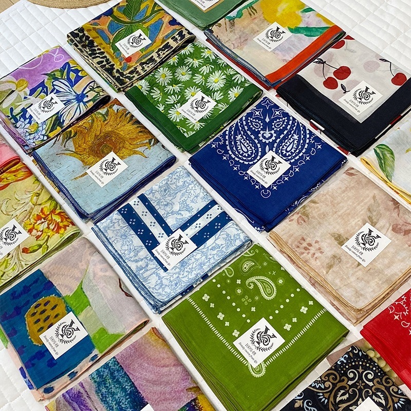 Bandana Cotton - Quadratischer Schal aus 100 % Baumwolle