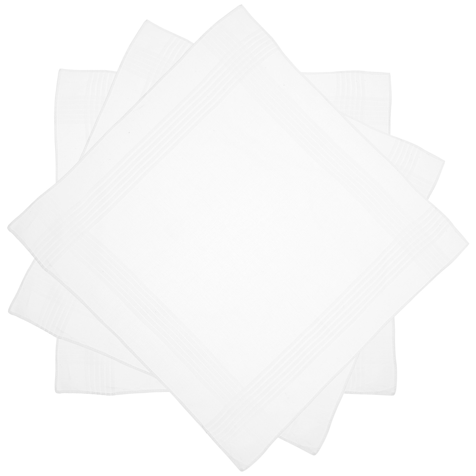 Handkerchief Cotton Men - 3 Stück reine Baumwoll-Bandanas im minimalistischen