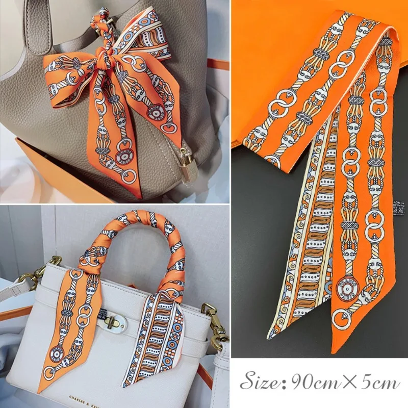 Ascot Neck Scarf - Mode Dünne Seidenschal für Frauen Mode