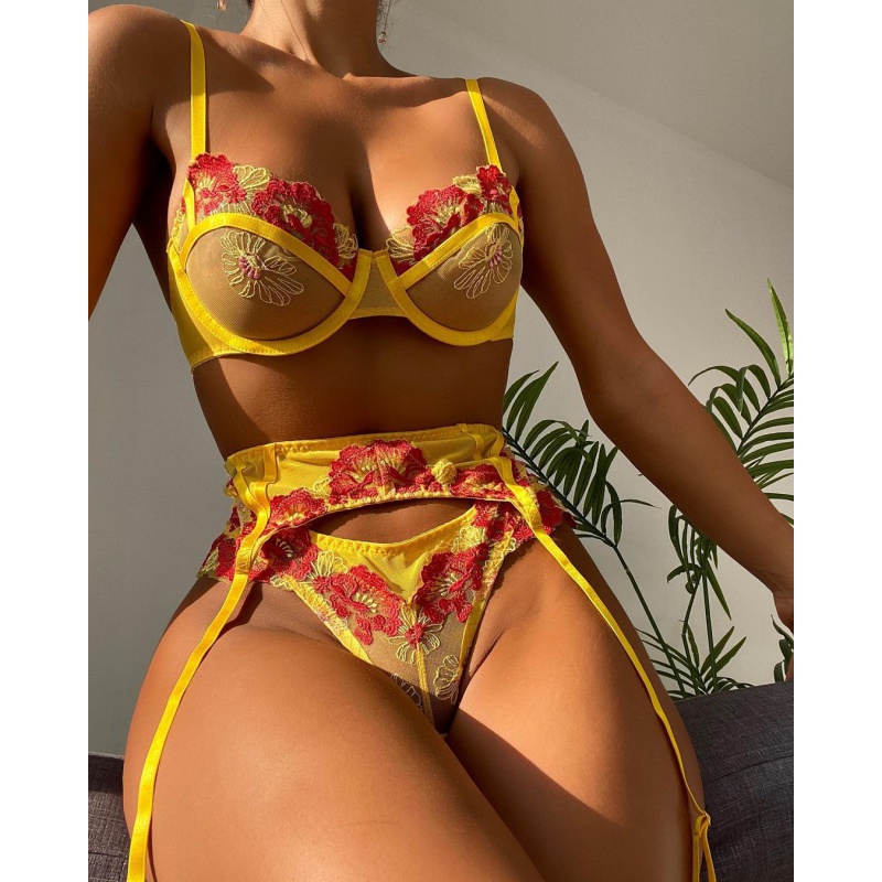 Silk Tie Striped - Bikini Mode Spitze Stickerei Sexy Socken