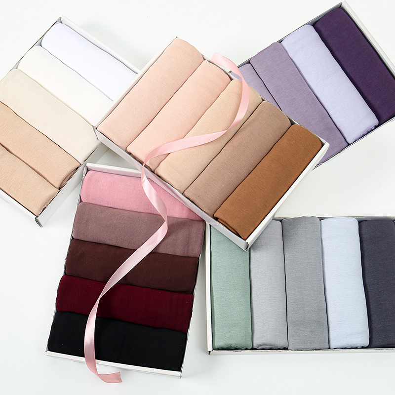Bandana Cotton - Premium Modal-Baumwoll-Jersey Hijab Schal Muslimischer Langer