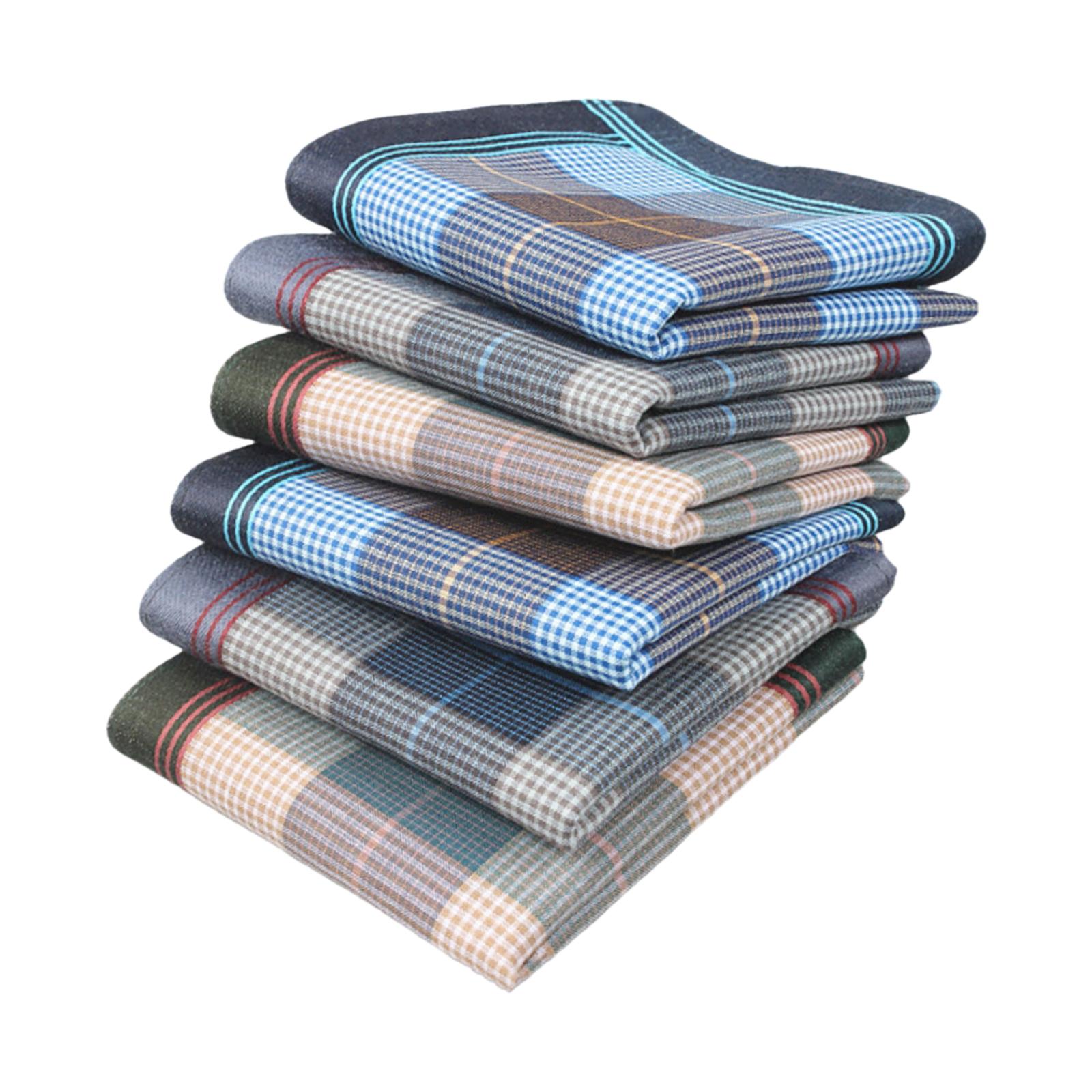 6-teiliges Unisex-Baumwoll-Tas – Handkerchief Cotton Men Bewertung und Preis