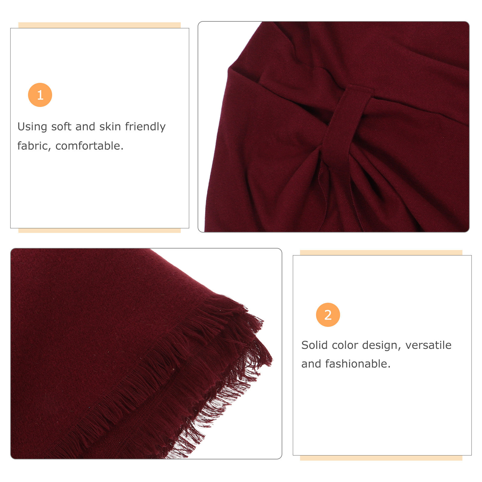Einfarbiger Quastenschal für H – Stole Wedding Shawl Bewertung und Preis