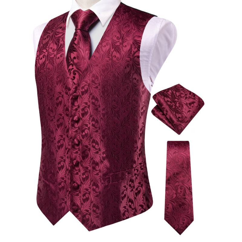 VerveRow Herren Burgunderrotes – Pocket Square Set Bewertung und Preis