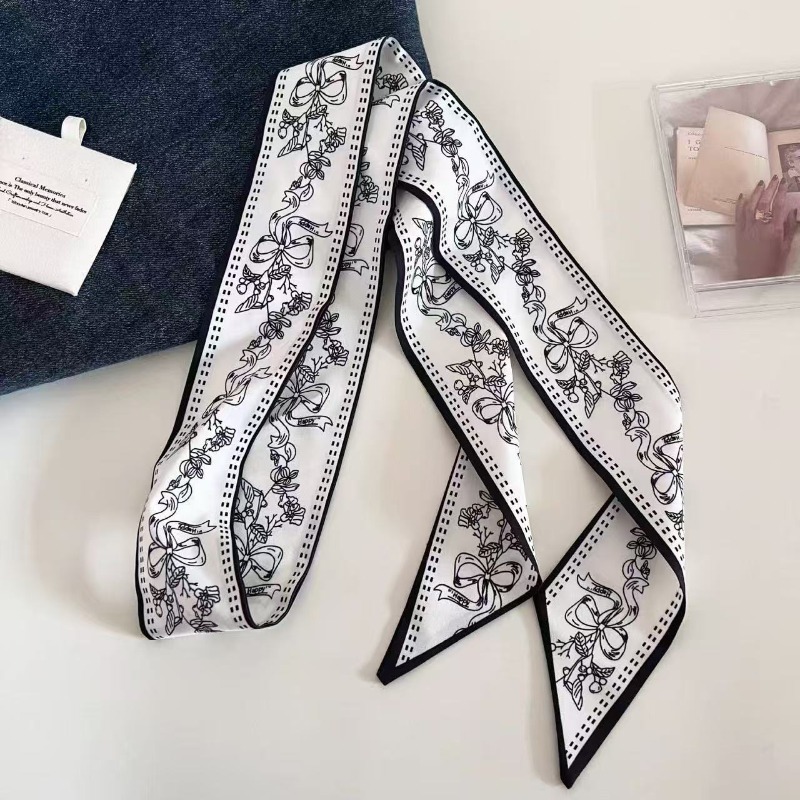 Schwarz-Weißer Doppelseitiger  – Ascot Neck Scarf Bewertung und Preis