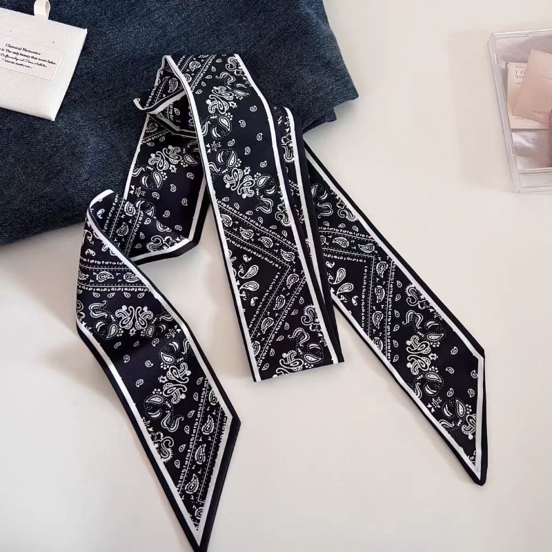 Schwarz-Weißer Doppelseitiger  – Ascot Neck Scarf Bewertung und Preis