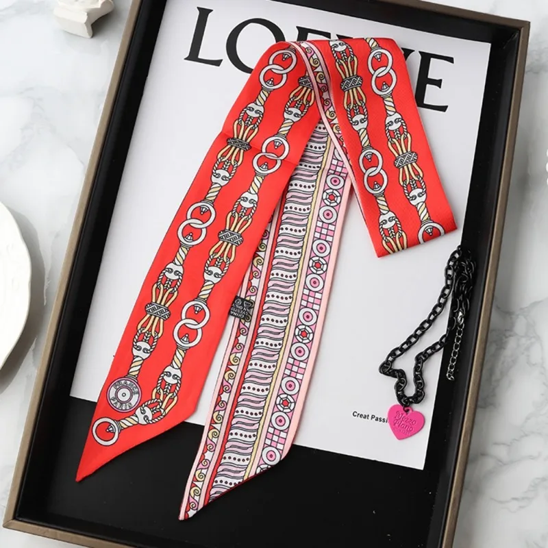 Mode Dünne Seidenschal für Fra – Ascot Neck Scarf Bewertung und Preis