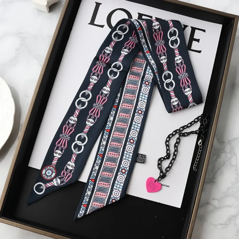 Mode Dünne Seidenschal für Fra – Ascot Neck Scarf Bewertung und Preis
