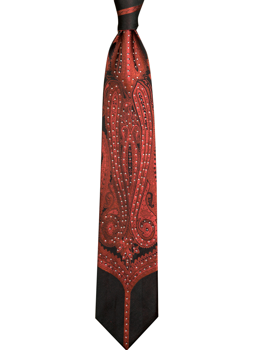 Strass-Krawatte, abstrakte geo – Silk Tie Striped Bewertung und Preis
