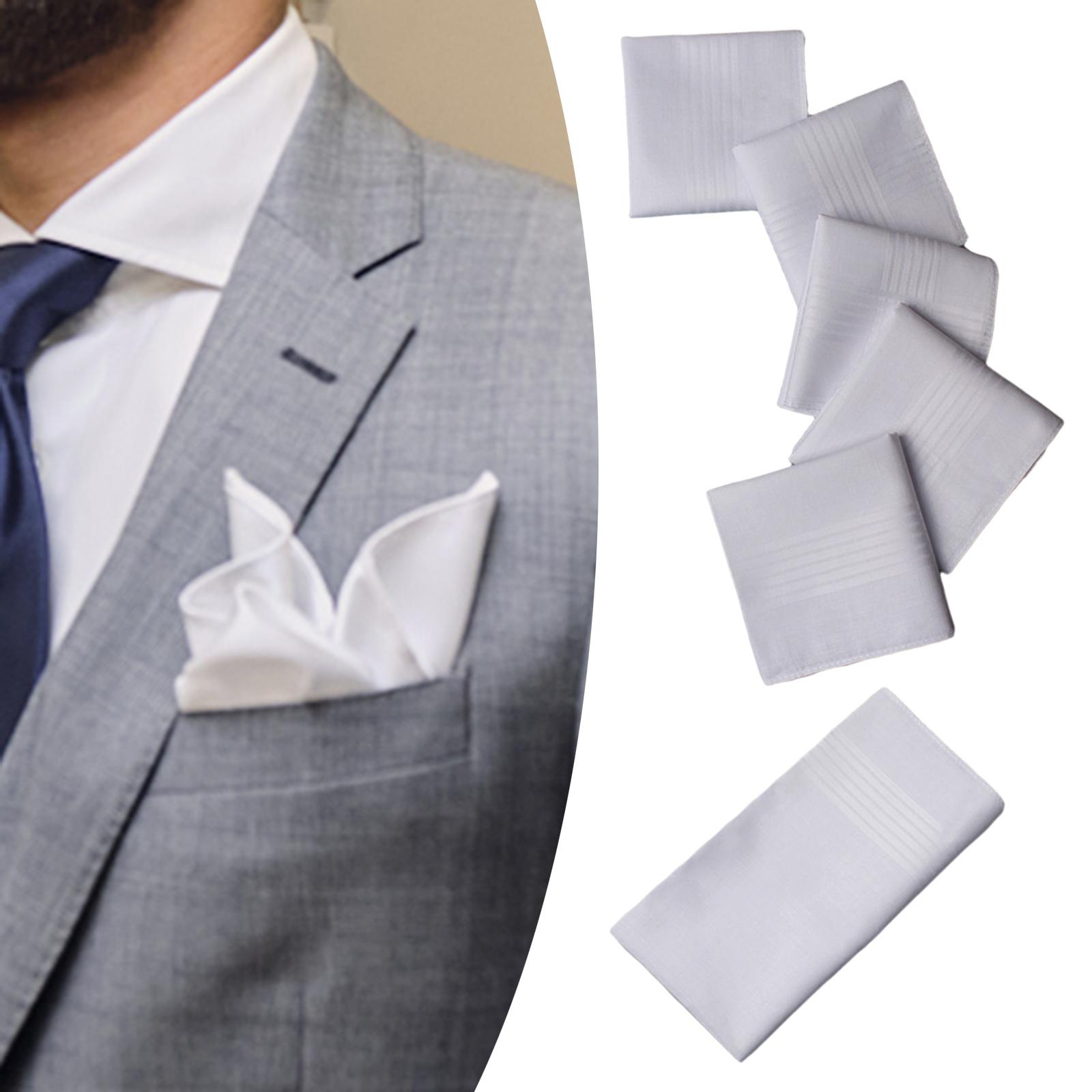 6x Herren-Taschentücher, Gesch – Handkerchief Cotton Men Bewertung und Preis